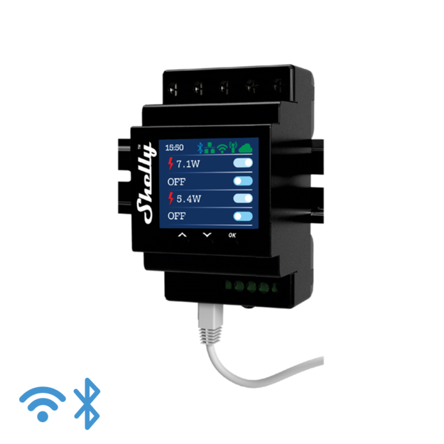 SHELLY PRO 4PM Spínací modul na DIN lištu SHELLY PRO 4PM Spínací modul na DIN lištu